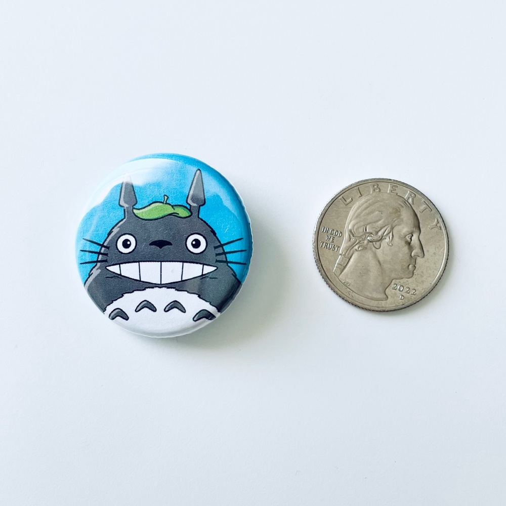 📍 5/$20 My Neighbor Totoro "Totoro” Pin Button *Bundle or Add to Purchase Only